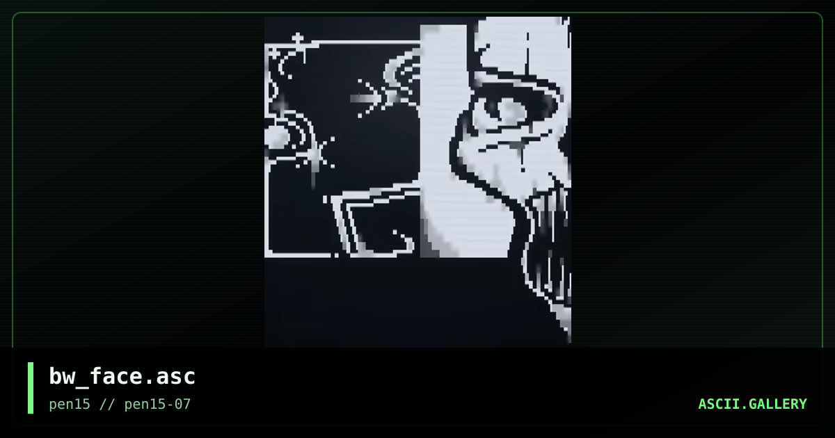 bw_face.asc, by binary walker, 2006