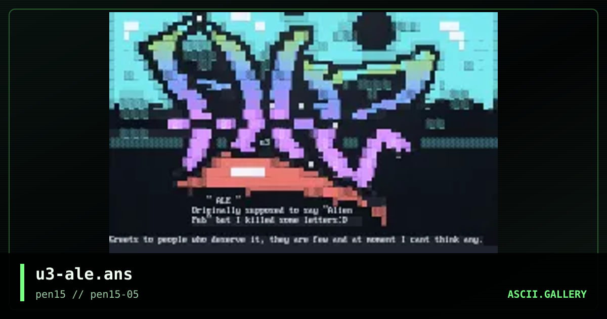 u3-ale.ans, by unseen fate, 2004