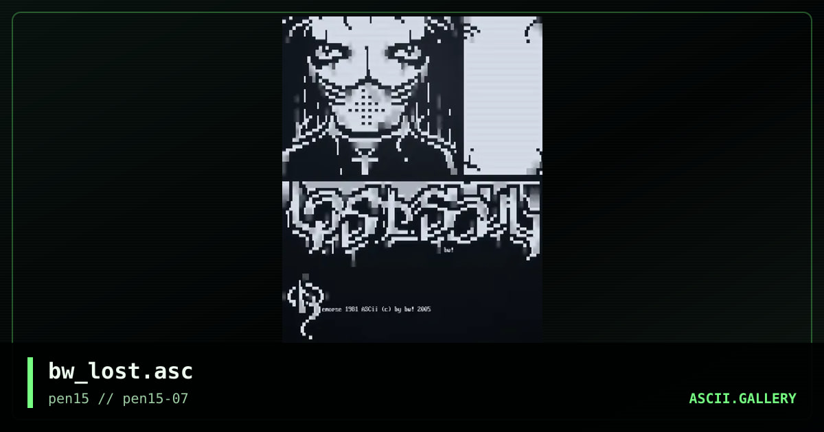 bw_lost.asc, by binary walker, 2006
