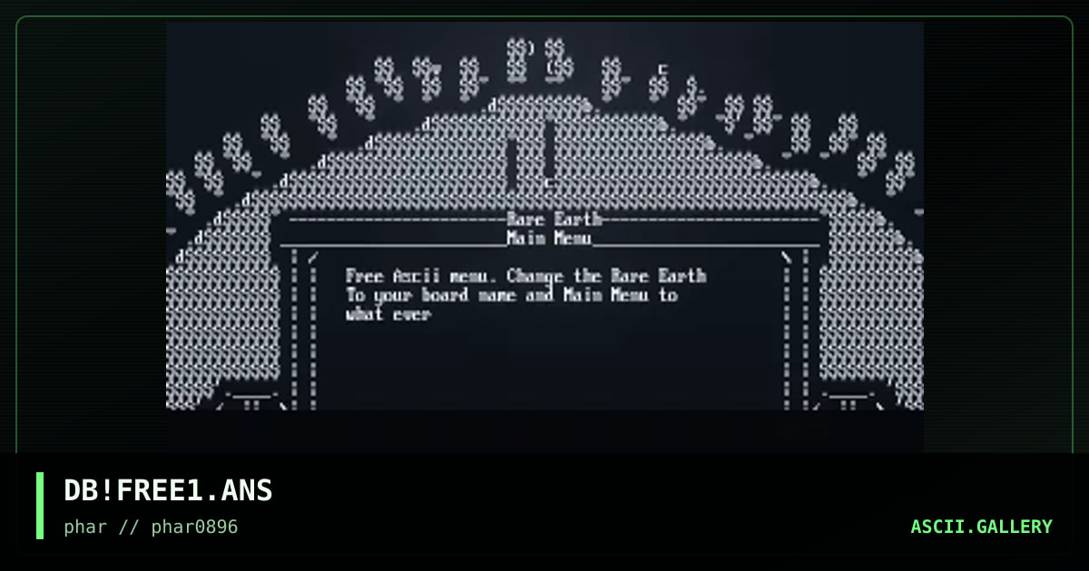 Main Menu, by drunken bastard, 1996