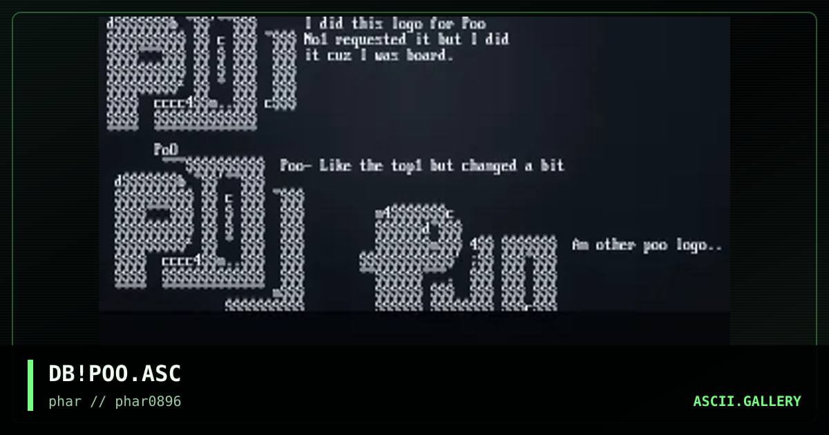 PoO, by drunken bastard, 1996