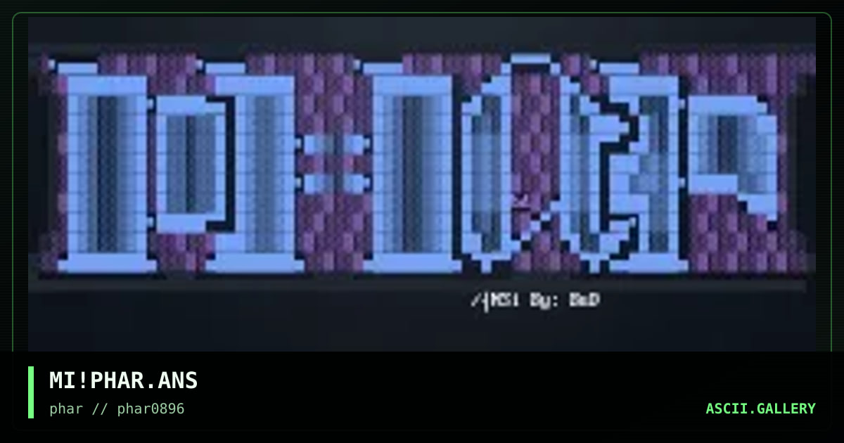 Phar Logo, by mirror image, 1996