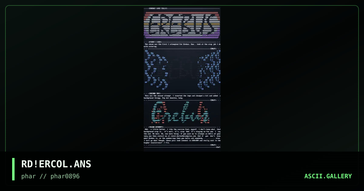 Erebus Colly, by rabid doctor, 1996