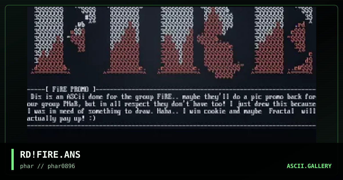 Feel the burn of:, by rabid doctor, 1996