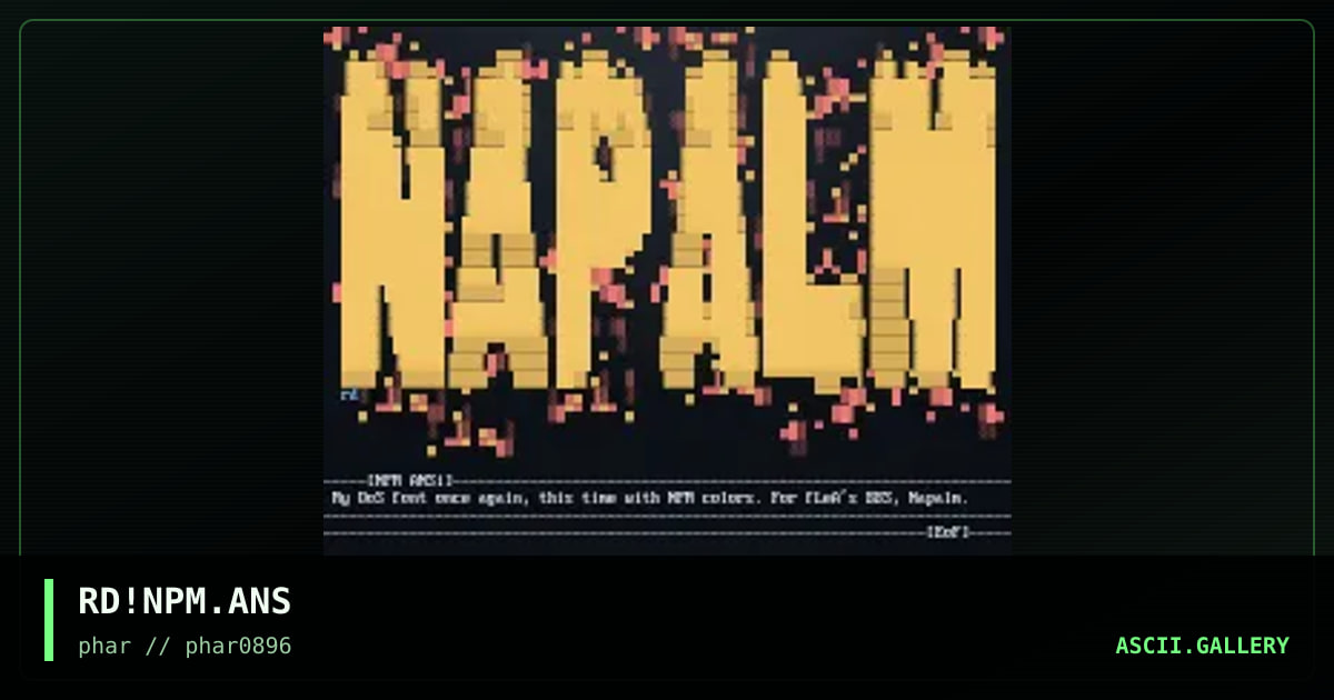 NaPaLM, by rabid doctor, 1996