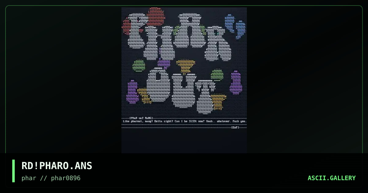 PHaRouT, by rabid doctor, 1996