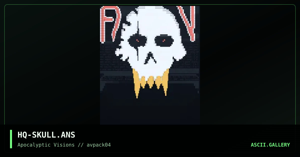 Skull, by harlequin, 1995