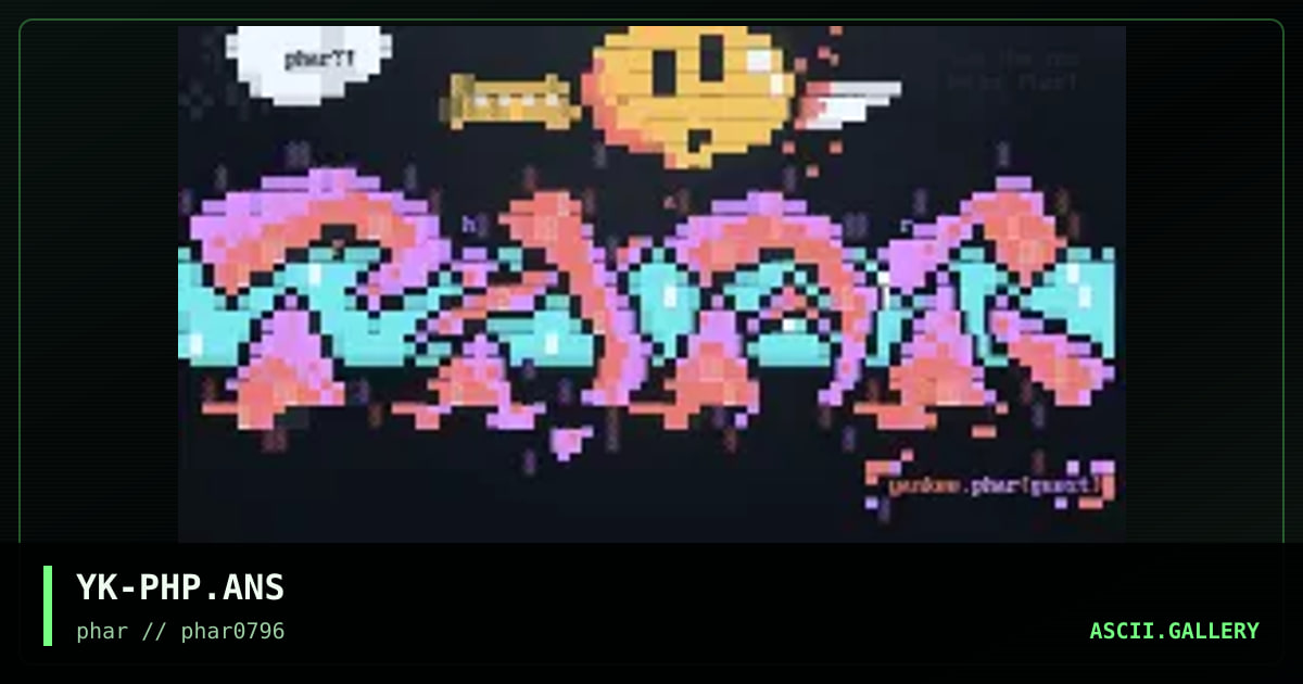 Phar Promo, by yankee, 1996
