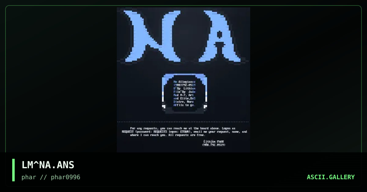 NA Logo, by lithium, 1996
