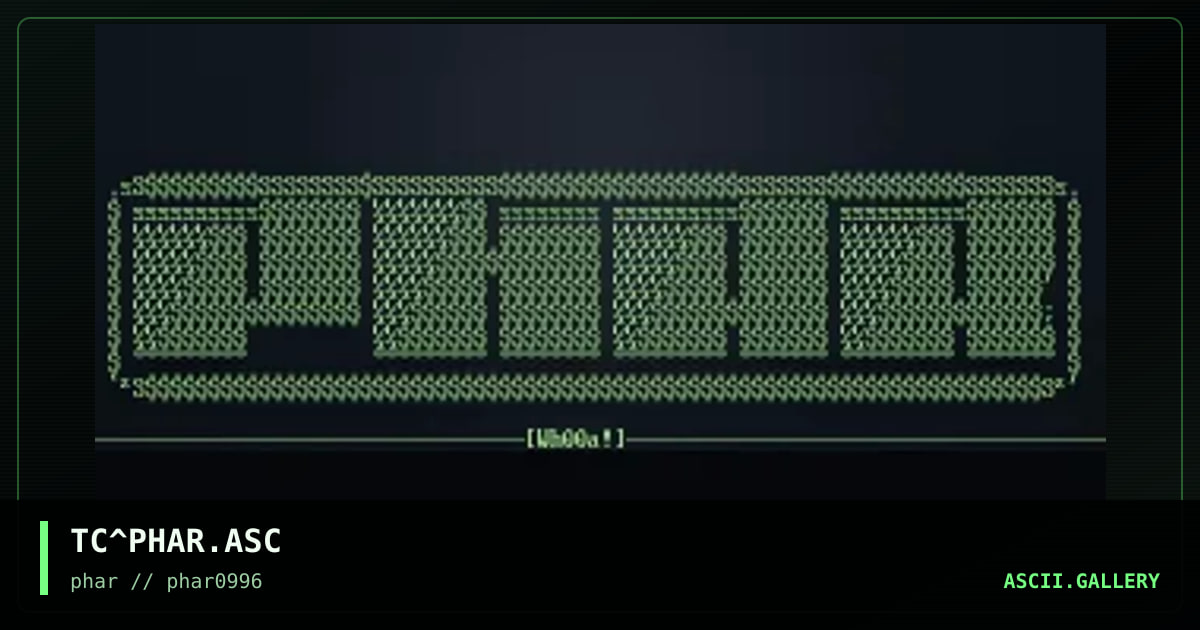 phar logo, by tech, 1996