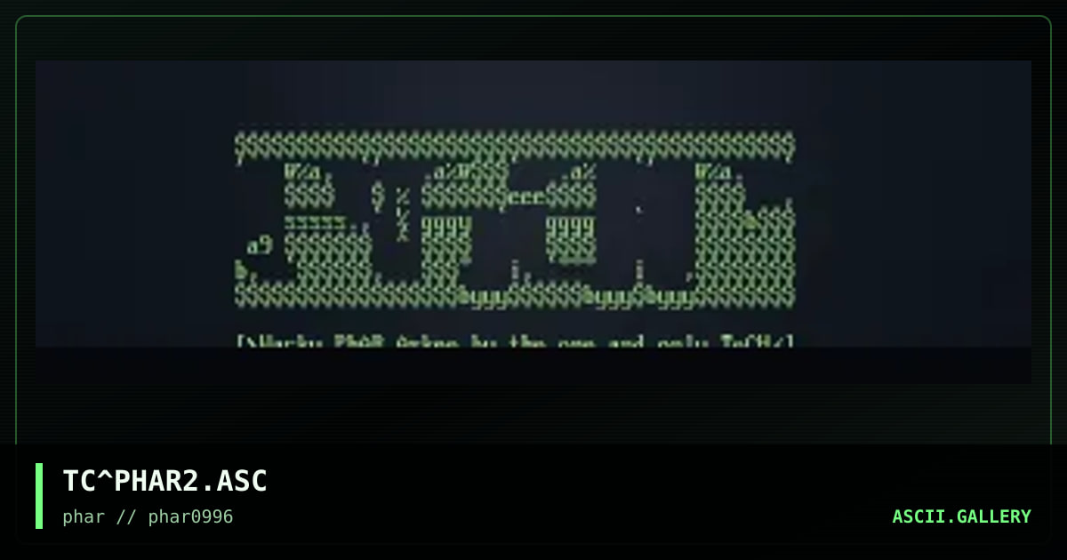 phar logo, by tech, 1996