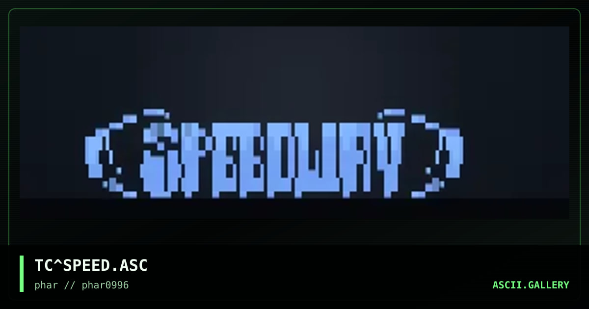 Speedway, by tech, 1996