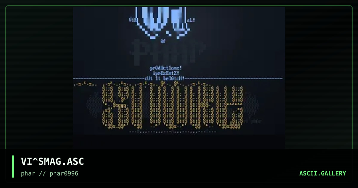 Sm0ke Mag, by viral, 1996