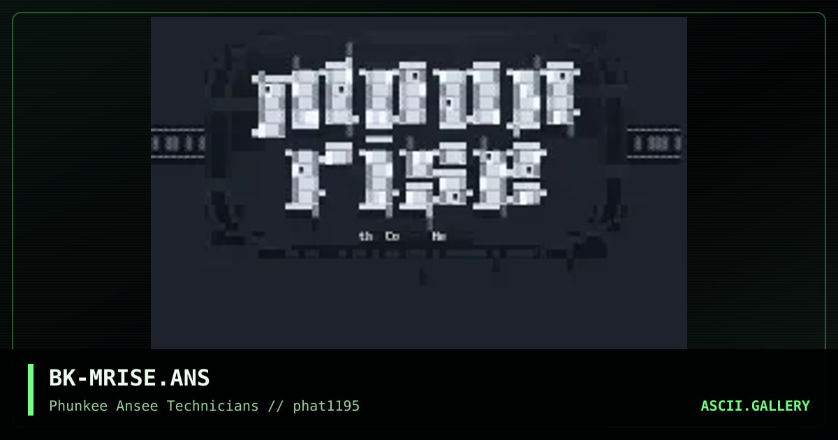 MOONRISE logo, by blackknight, 1995