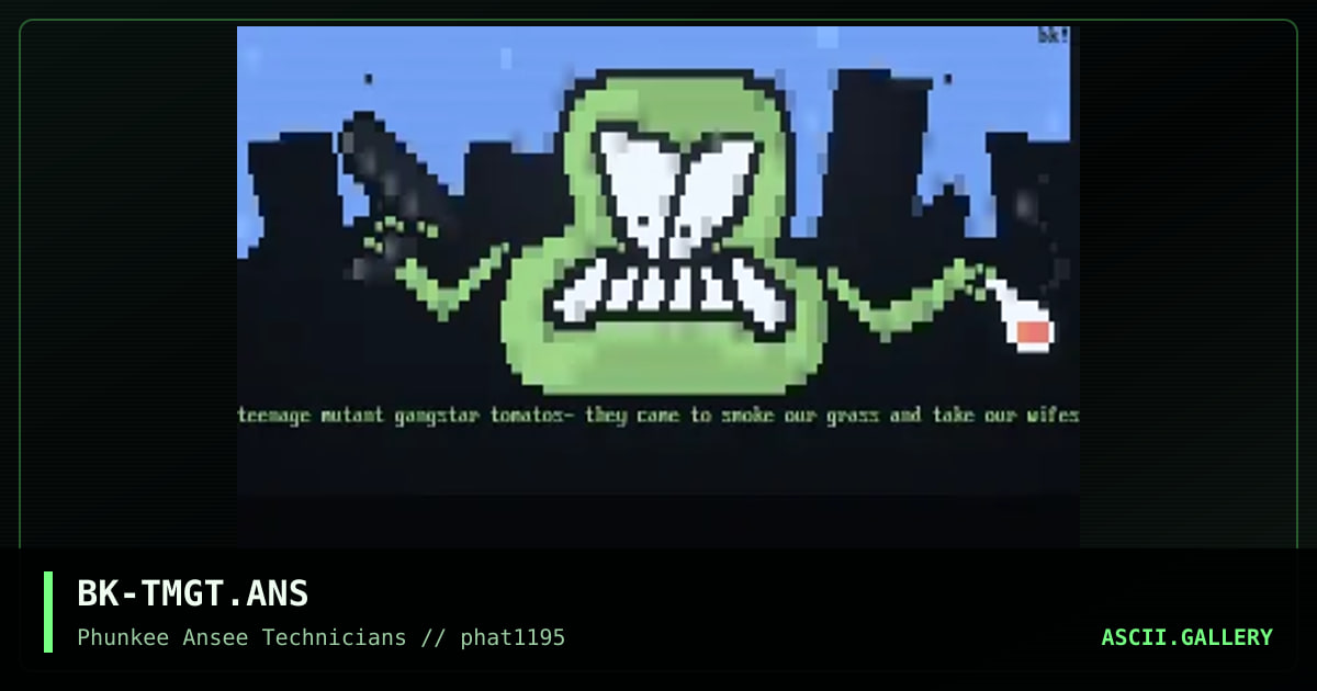 teenage mutant gangstar tomatoes!, by blackknight, 1995