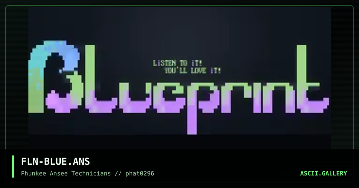 BLUEPRiNT, by felin, 1996