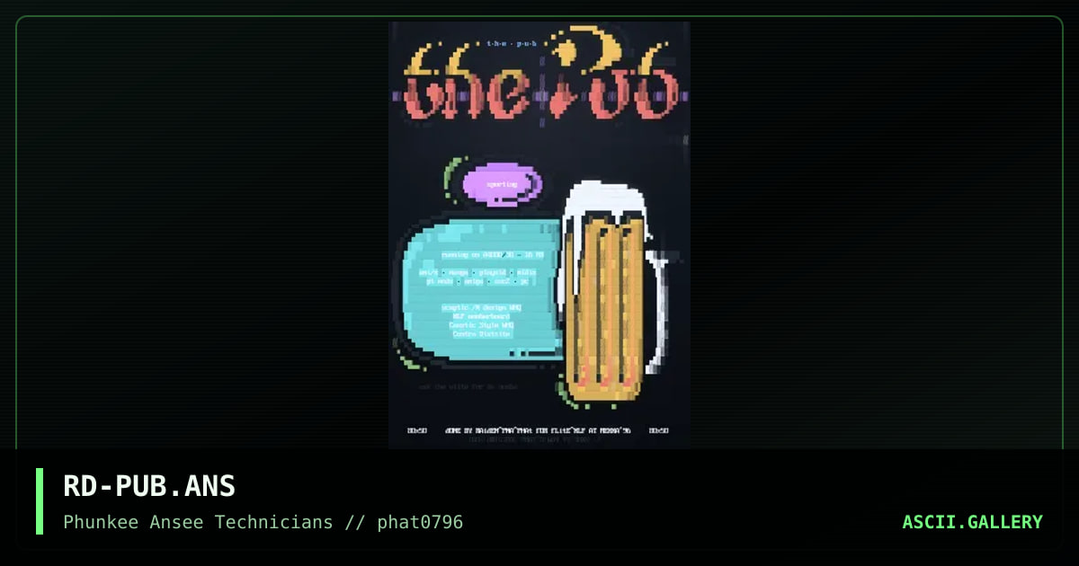 Flite's "The Pub" [8Ox5O], by raiden, 1996