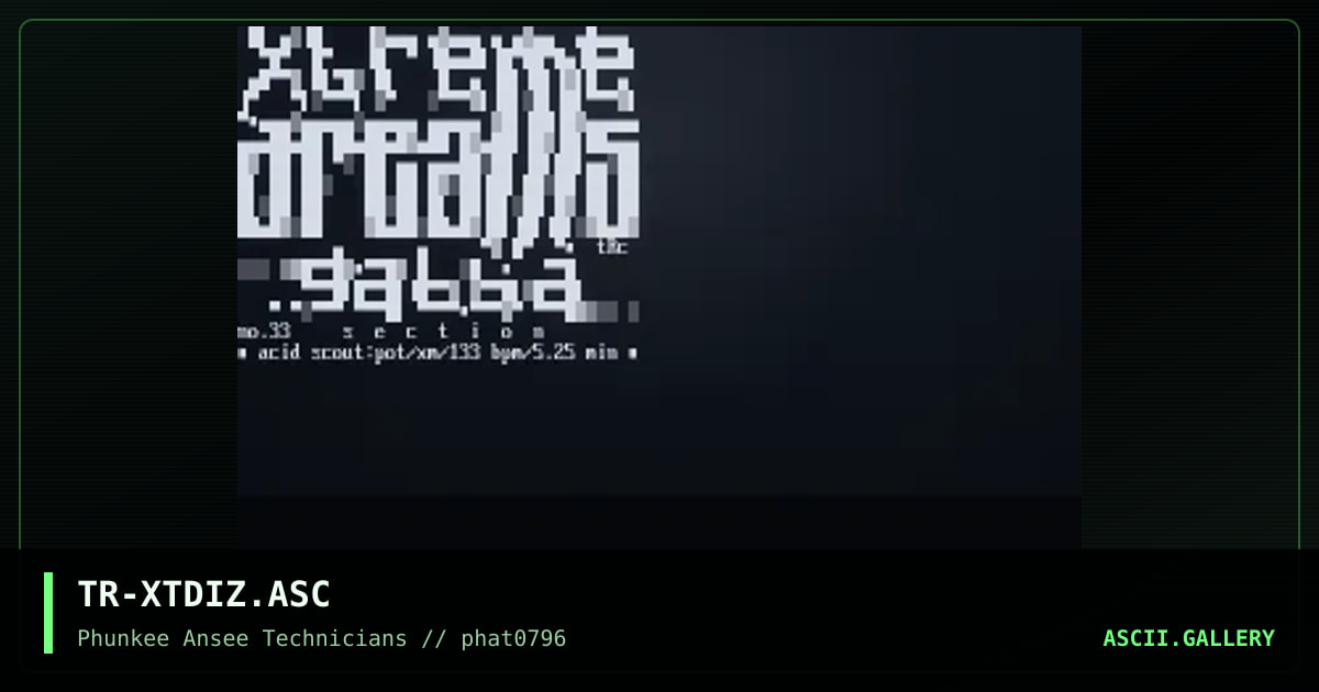 x-treme dreams file_id.diz, by tricycle, 1996