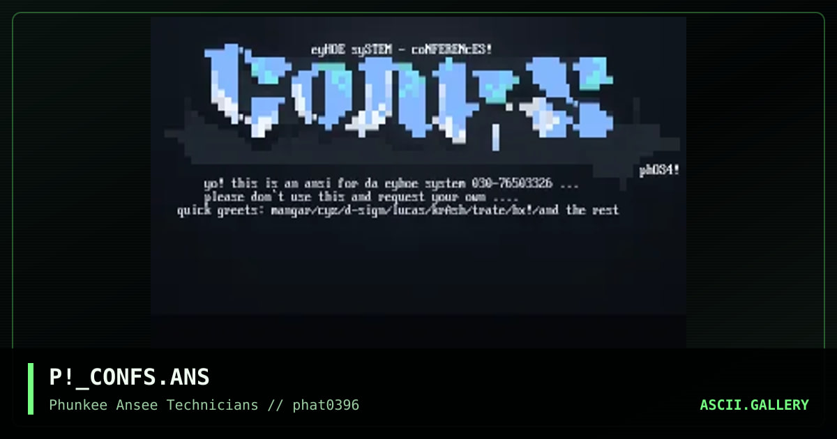 Confs, by phos4, 1996