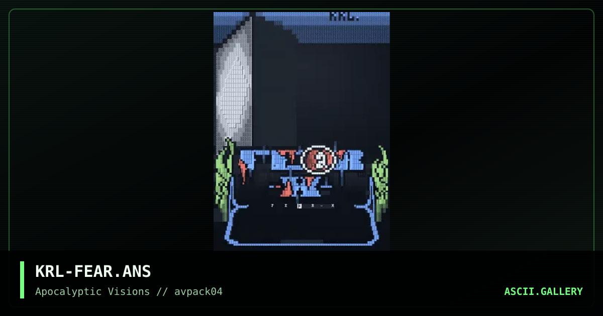 KRL-FEAR.ANS, by mr krinkle, 1995