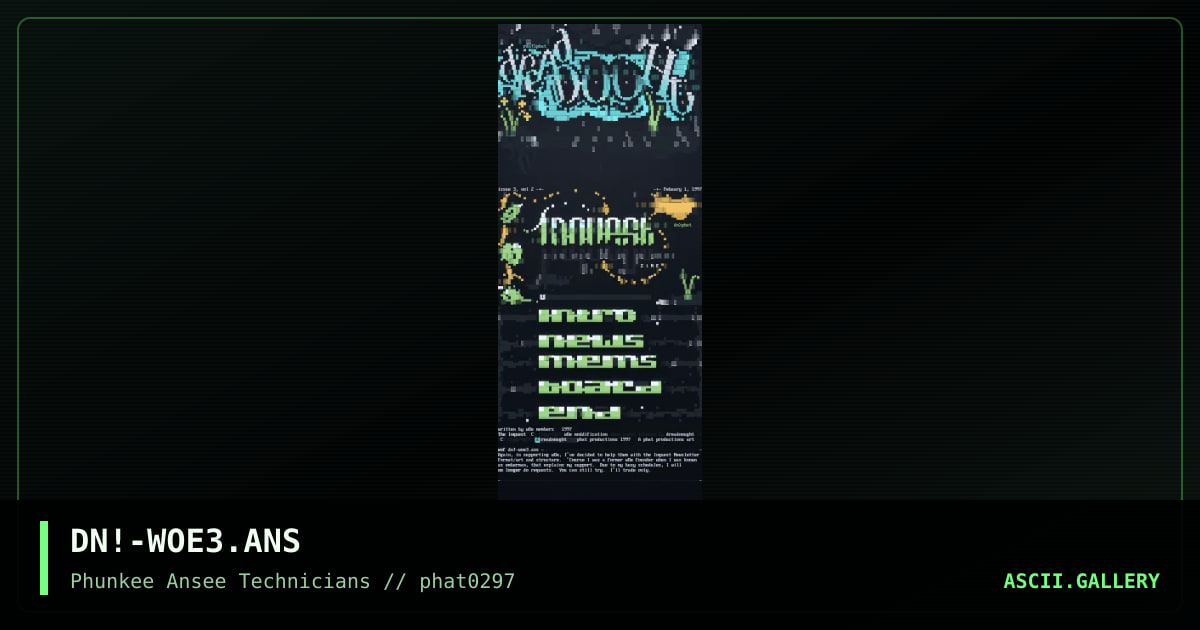 wOe Inquest Newsletter Structure, by dreadnought, 1997