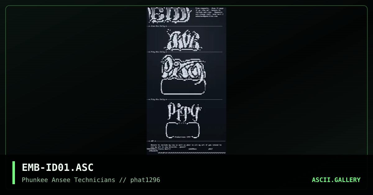 Diz Colly I, by emberman, 1996