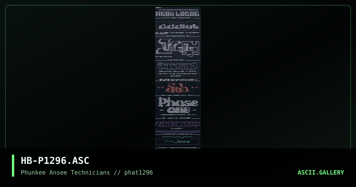 fastasciicolly, by hube, 1996