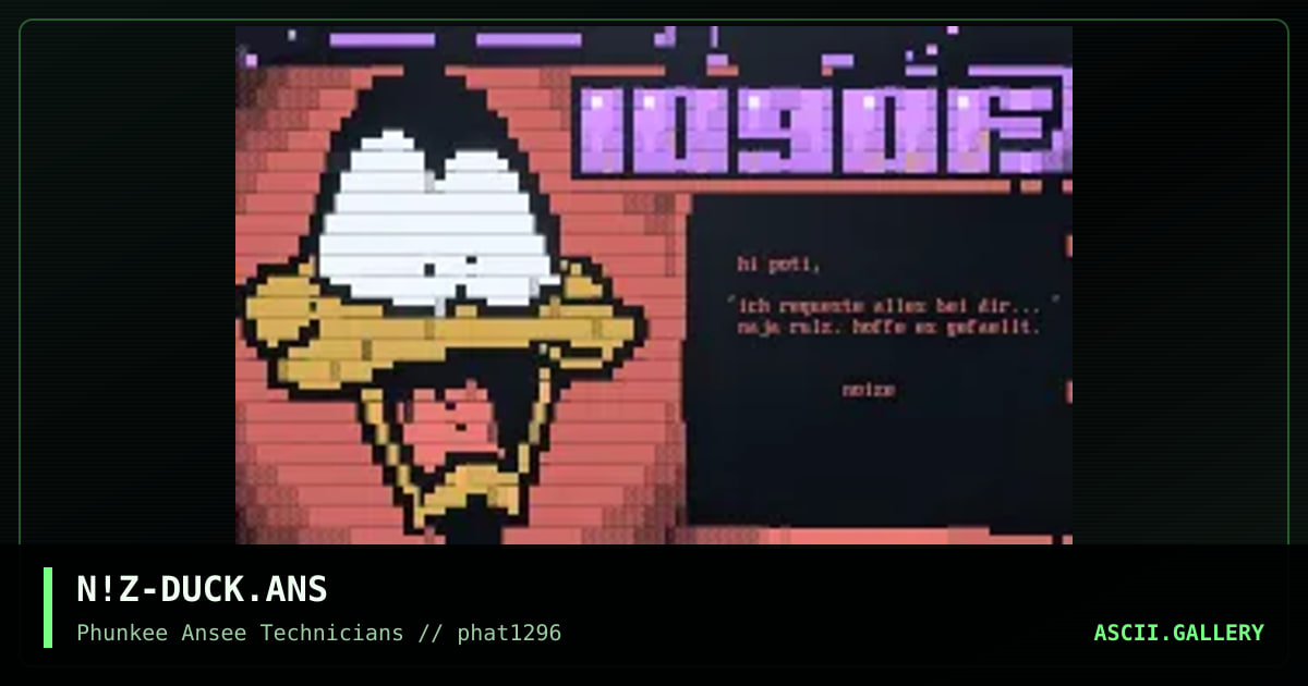 duck hunt, by noize, 1996