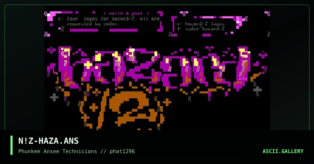 harzard/2 clusters, by noize, 1996