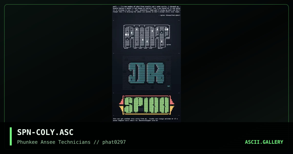 logo colly, by spinn, 1997