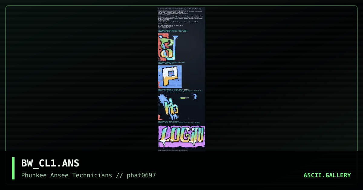 cluster#1, by black weasel, 1997