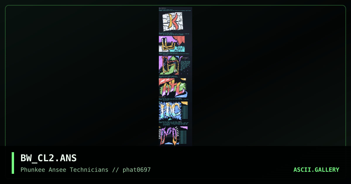 cluster#2, by black weasel, 1997