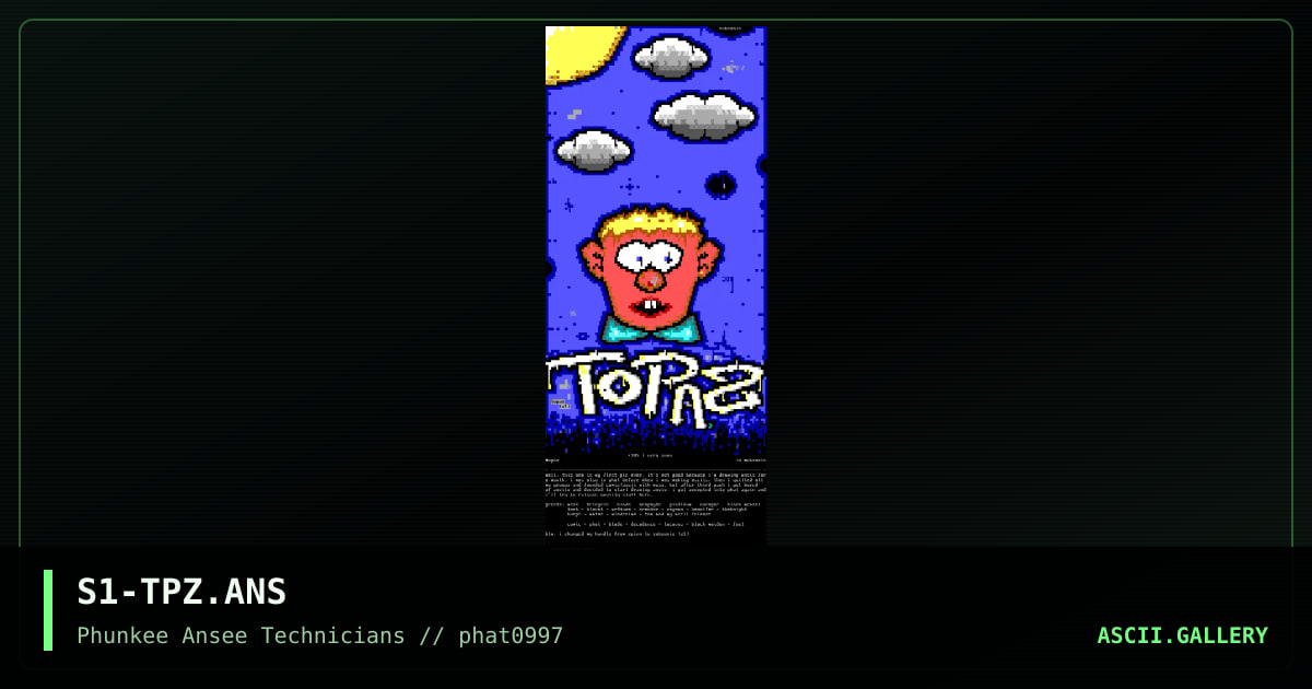 topaz inc., by subsonic, 1997