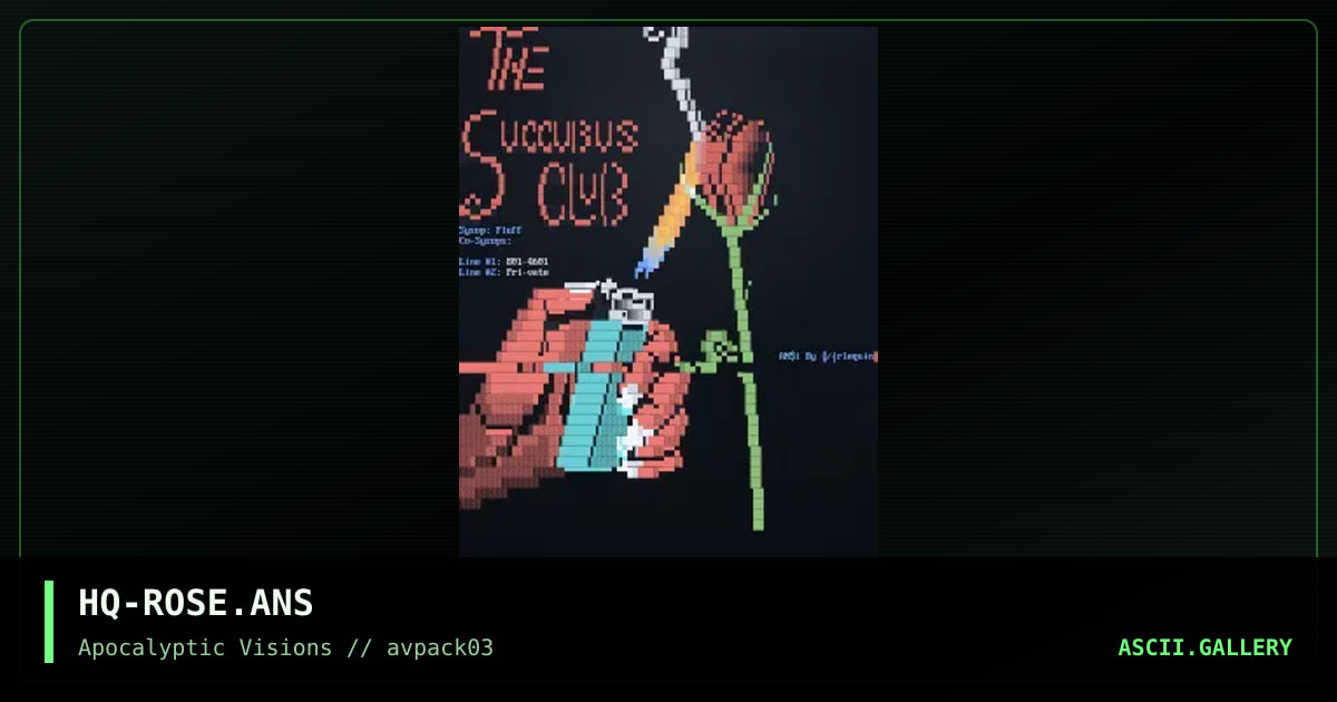 The Succubus Club, by harlequin, 1995
