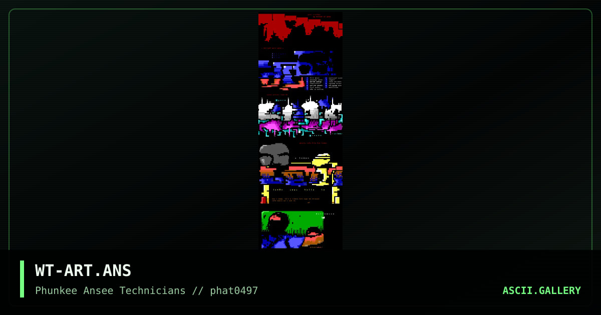 ansi cluster 3/97, by wiktor, 1997