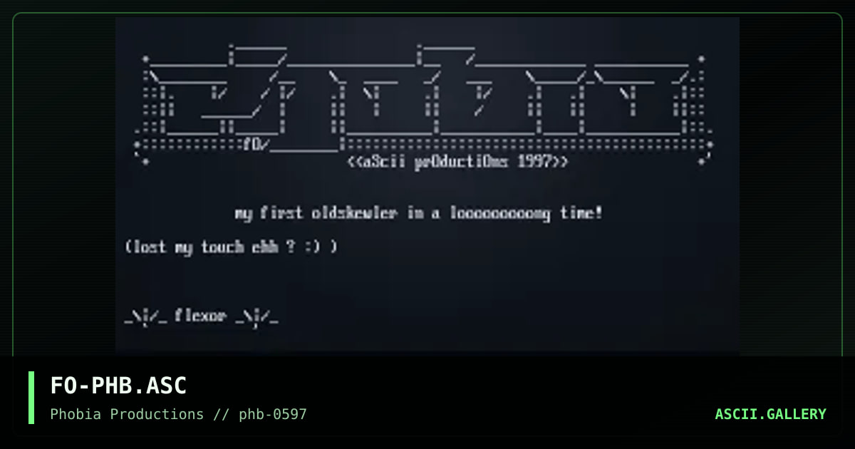 oldschooler =), by flexor, 1997