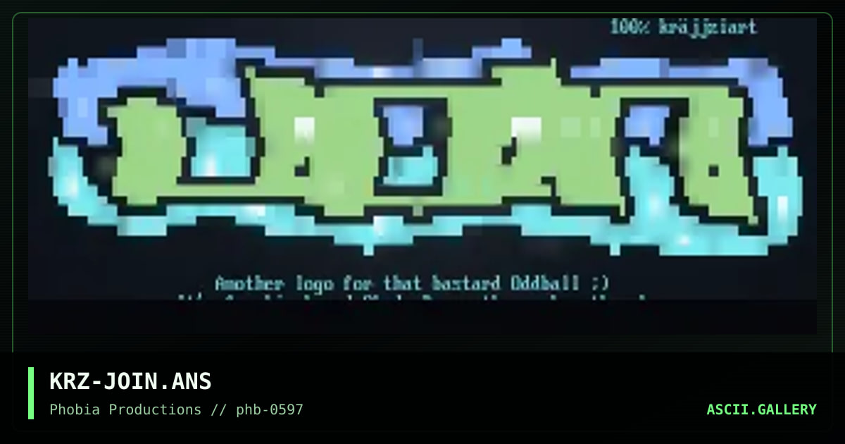 join logo to oddball, by krazie, 1997