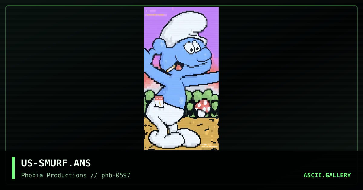 en klar smurfhit, by big yellow man, flexor, 1997
