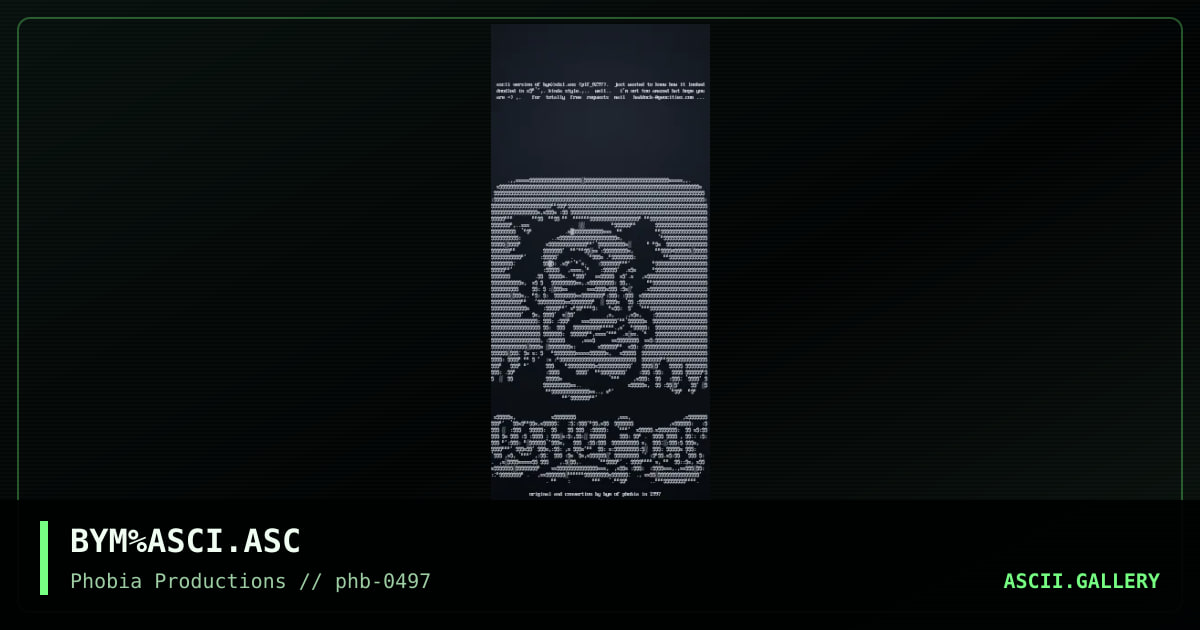 ascii style, by big yellow man, 1997