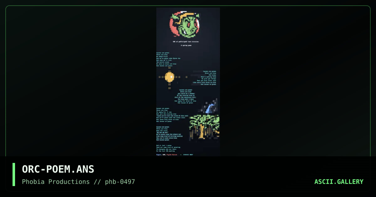a spring poem =), by orc, bym, 1997