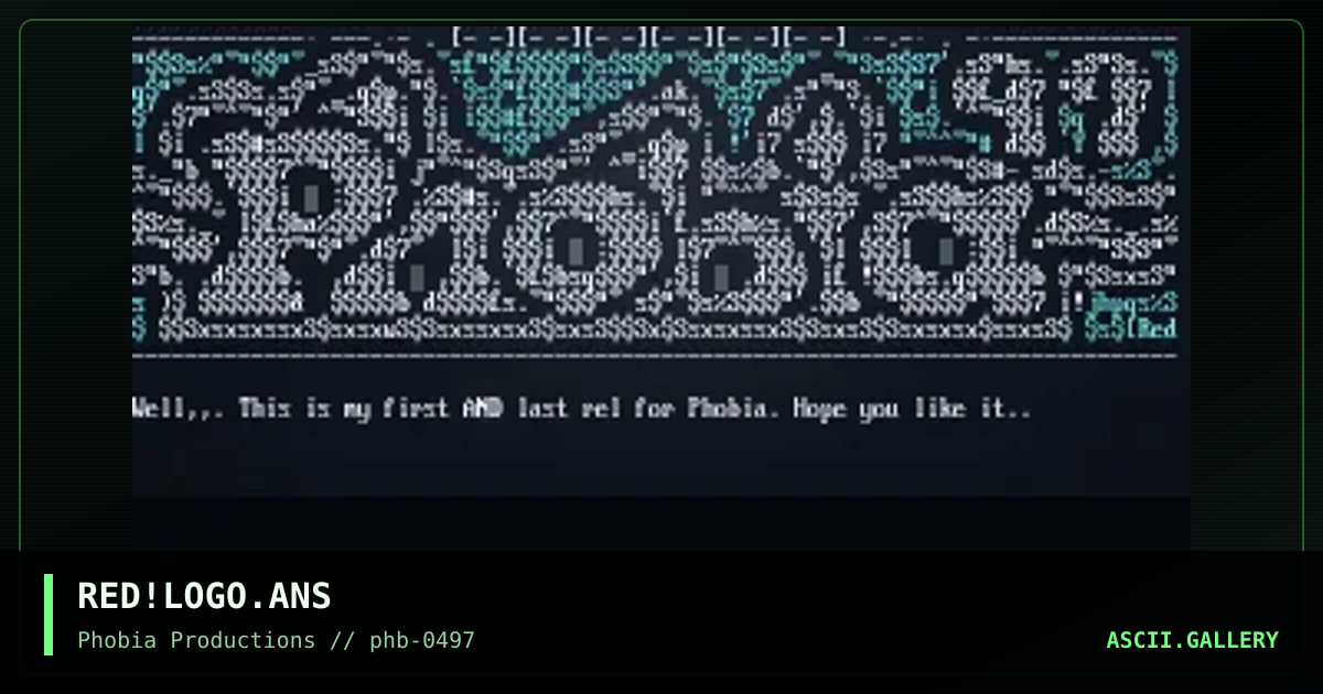 Phobia Logo.., by red, 1997