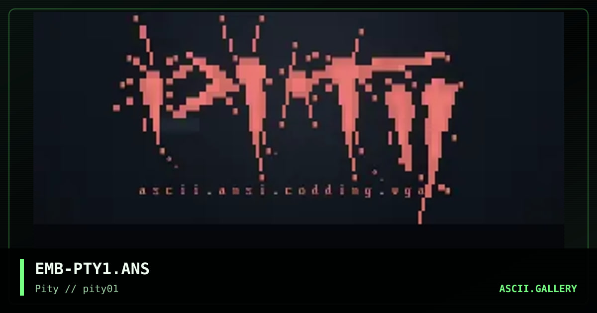 PiTY Logo I, by emberman, 1996