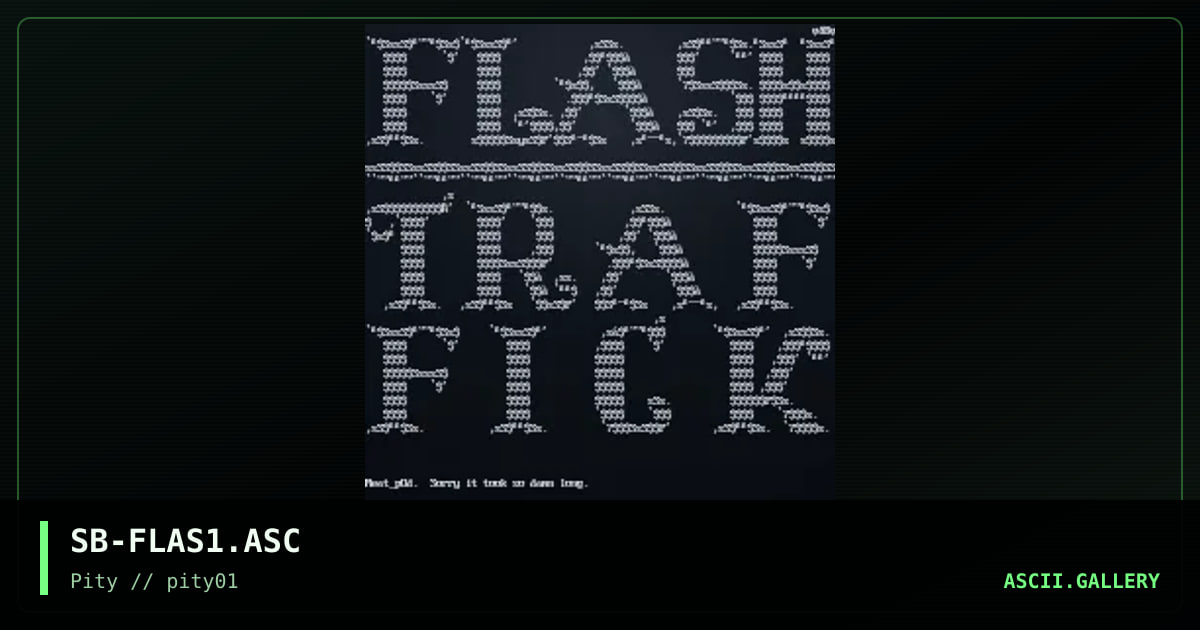 flash traf, by shadowbyt, 1996