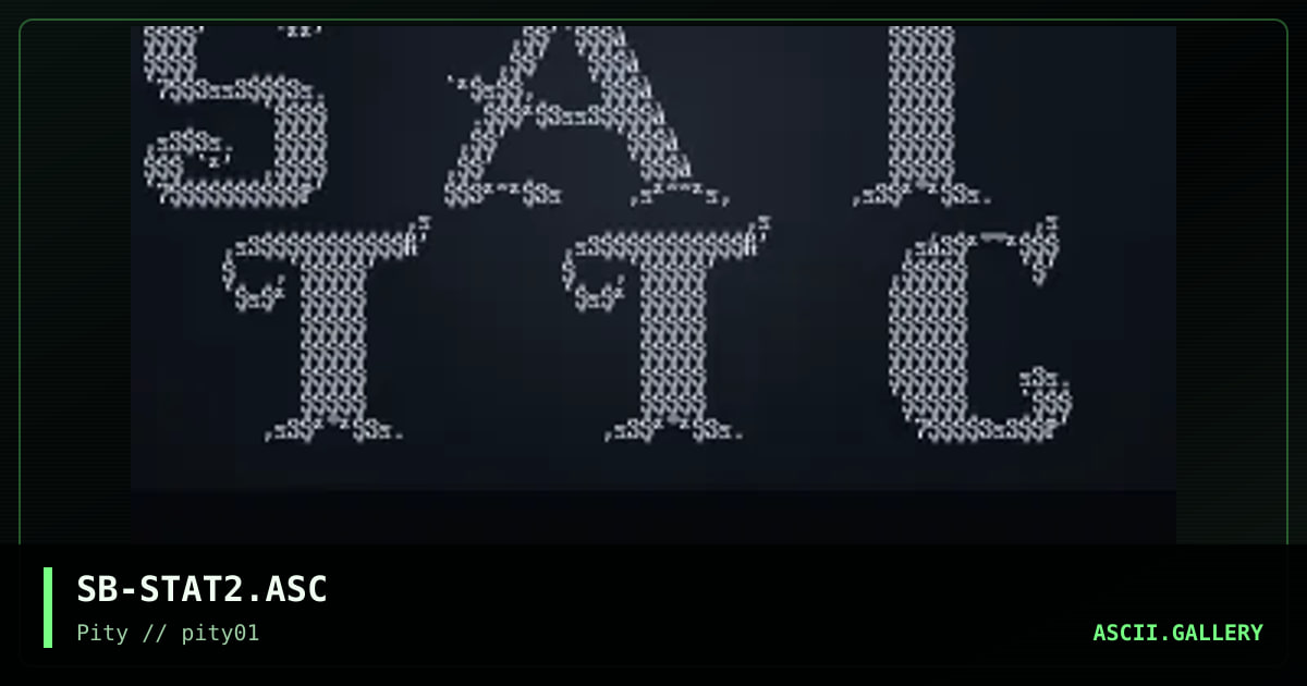 static #2, by shadowbyt, 1996
