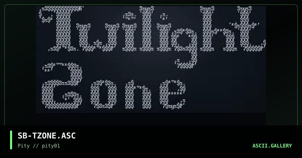 twilight zone, by shadowbyt, 1996