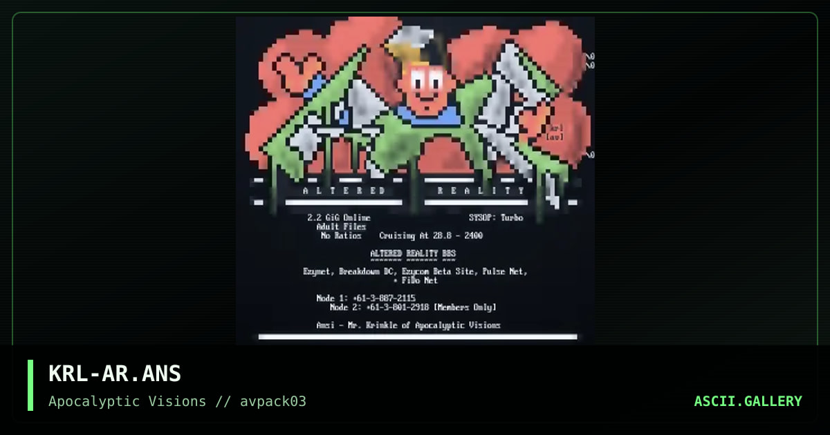 KRL-AR.ANS, by mr krinkle, 1995