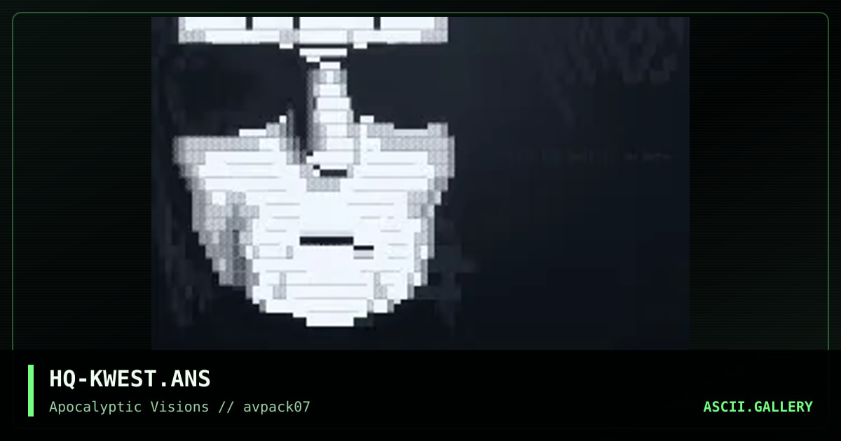 Kwest -- (goth ansi), by harlequin, 1995