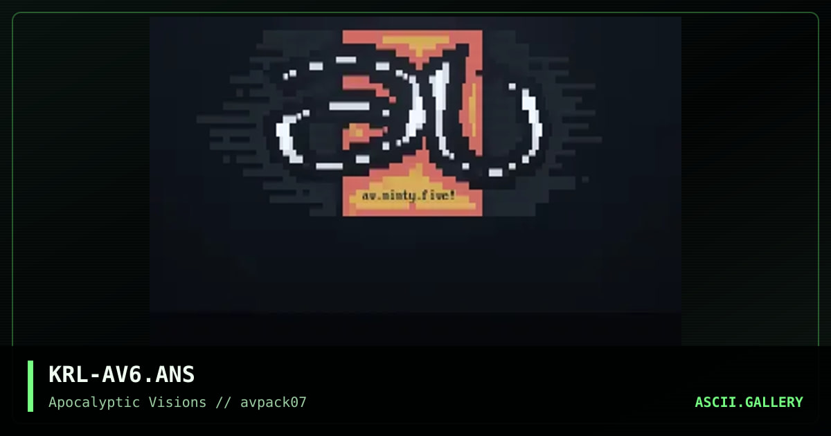 Av Logo, by mr krinkle, 1995