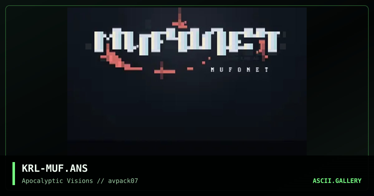 MufoNET, by mr krinkle, 1995
