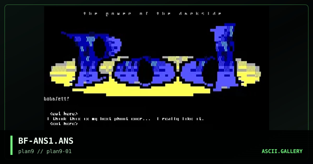 4ns1 c0ll3, by boba fett, 1997